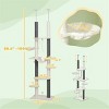 FURNIinspire Pet Tower Cat Tree, Cat Tower Cat Condo Cat Climbing Tower Cat Tree Tower for Indoor Cats Large, White, 17.3"*23.6"*100.4" - 3 of 4