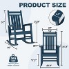 Coucheta Outdoor Rocking Chair - Oversized HDPE Patio Rocker (350lb Capacity, All-Weather Resistant) - 2 of 4