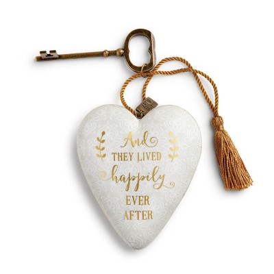 DEMDACO Happily Ever After Art Heart 4" - White