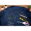 Singer DIY Iron-On Printed & Denim Fabric Patches: Craft Thread, Polyester, 8 Pieces for Jeans with Holes - 4 of 4