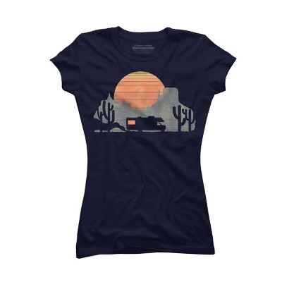 Junior's Design By Humans on the road By radiomode T-Shirt