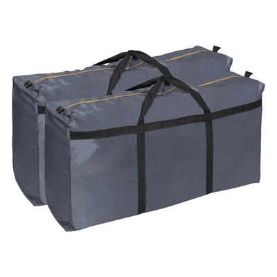 Unique Bargains Camping 210D Oxford Waterproof Storage Bag with Double Zippers 2 Pcs