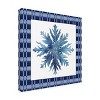 Trademark Fine Art - Jean Plout Blue Snowflake Christmas C Canvas Art - 4 of 4