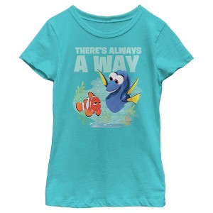 Girl's Finding Dory Always A Way T-Shirt - 1 of 4
