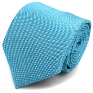 Men's Solid Color Microfiber Poly Woven 3.25 Inch Wide And 57 Inch Long Necktie - 1 of 4