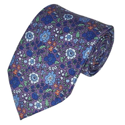 Men's Floral Printed Design 100% Micro Fiber 3.25" W x 58" L Necktie