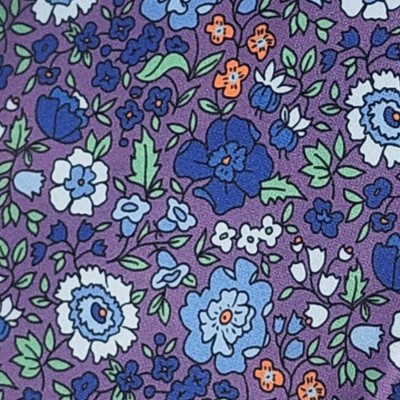 purple, blue and white