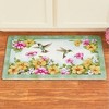 Collections Etc Garden of Hummingbirds Anti Fatigue Kitchen Mat 1'x2' Green - 2 of 2