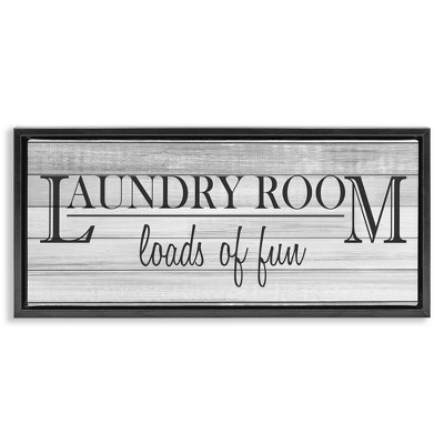 Stupell Industries Fun Laundry Room Funny Bathroom, 31" x 14"