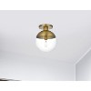 Elegant Lighting Eclipse 12 Inch Flush Mount Clear Shade in Chrome - 2 of 4