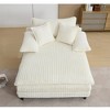 PAGED Modern Recliner Chair, 54.75" W Sofa Chair with 2 Pillows and Adjustable Backrest, Oversized Living Room Chair for Balcony - 2 of 4