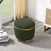 CAVINAS Storage Ottoman Bench, Upholstered Ottoman with Storage and Seating, Entryway Benches, Storage Bench for Foot Rest - 2 of 4