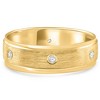 Pompeii3 Mens 1/4ct 14K Gold Diamond Comfort Fit Brushed Wedding Ring - image 2 of 4