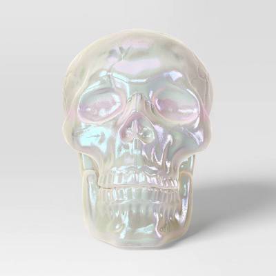 10" Large Plated Skull Halloween Decorative Prop - Hyde and EEK! Boutique™