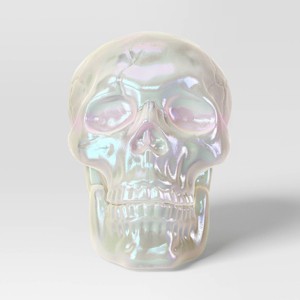 10" Large Plated Skull Halloween Decorative Prop - Hyde and EEK! Boutique™ - 1 of 3