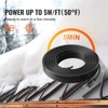 VEVOR Self-Regulating Pipe Heating Cable, 24FT 5W/FT Heat Tape for Pipes, Roof Snow Melting De-icing, Gutter and Pipe Freeze Protection, Black - 4 of 4