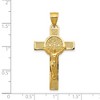 Black Bow Jewelry 14k Yellow Gold San Benito 2-Sided Crucifix Cross Pendant - 4 of 4