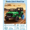 Jojoka 24V 2-Seater Kids Ride On Car with Remote, Dual 200W Motors Electric Vehicle, 20" Seat, LED Lights, Music & USB - 3 of 4