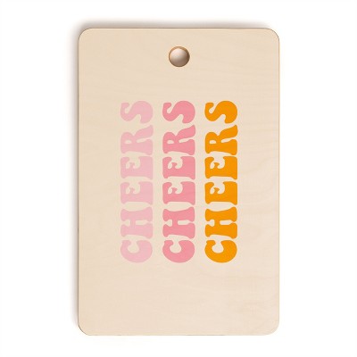 socoart cheers cheers cheers Cutting Board Rectangle - Deny Designs