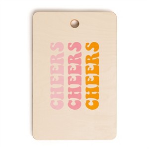 socoart cheers cheers cheers Cutting Board Rectangle - Deny Designs - 1 of 3