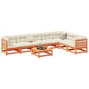 vidaXL Patio Sofa Set with Cushions/Wax Brown Solid Pine Wood/Outdoor 8 Piece sectional Garden Furniture - 2 of 4