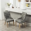 NicBex Dining Chairs Set of 2 Upholstered Chair Tufted Solid Wood Wingback Hostess Chairs with Nail Heads Suitable for Kitchen - 3 of 4