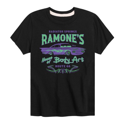 Boys' - Disney - Radiator Springs Ramone's House of Body Art Rt 66 Short Sleeve Graphic T-Shirt - image 1 of 4