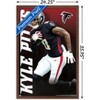Trends International NFL Atlanta Falcons - Kyle Pitts 21 Framed Wall Poster Prints - 3 of 4