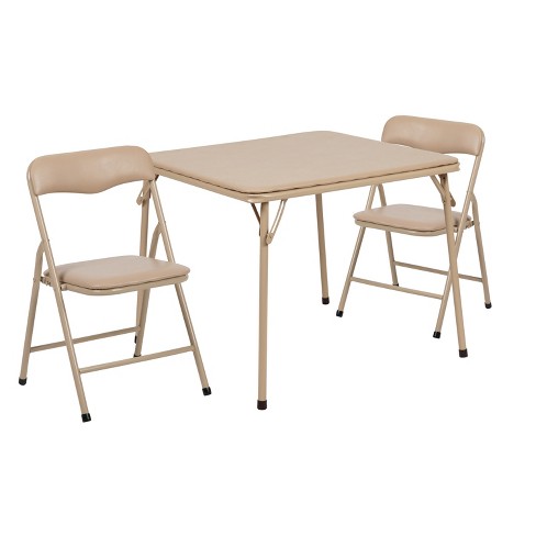 Collapsible table and on sale chairs set