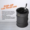 Armor All Car Trash Can, 3.3 Gallon Pop-Up Garbage Bin, Waterproof, Loop for Hanging, Velcro Base, Washable, Metal Frame, 12 Inch High x 9 Inch Wide - 3 of 4