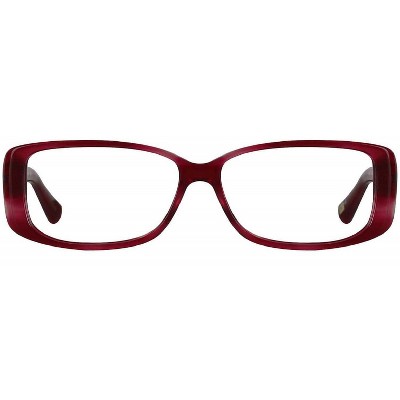 Jones New York J746 Designer Acetate Eye Glasses Frame in Pink Silver/Demo Lens 138mm Frame/54mm Lens Width