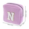 Unique Bargains Letter N Pattern Makeup Bag 1 Pc - 2 of 4