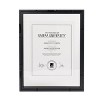 Umbra 11"x14" Floated to 13"x16" Document Picture Frame Black: Modern Polystyrene, Sawtooth Back Mount - 4 of 4
