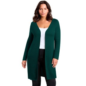 Avenue Open Front Sweater Cardigan - 1 of 2