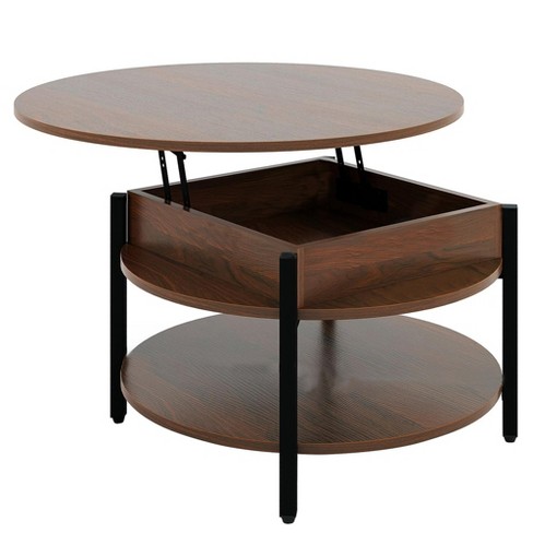 Small round lift top shop coffee table