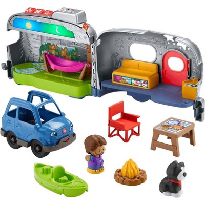 Fisher-Price Little People Toddler Playset with Figures & Toy Car, Light-up  Learning Garage