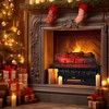 20" Electric Fireplace Heater - Realistic Log Flame - 1500W, Eco-Friendly, for Apartment & Small Rooms - Indoor Fireplace - 2 of 4