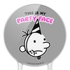 This is My Party Face Acrylic Cake Topper Party Decoration for Wedding Anniversary Birthday Graduation - 3 of 4