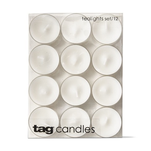 Tagltd Unscented Metal Cup Tea Light Candles 50 Pack Burn Time 8hr For Home  Decor Parties Wedding Events Outdoor Indoor : Target
