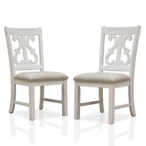 Oak padded best sale dining chairs