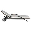 vidaXL Sun Lounger Brown PE Rattan Standard Height-Adjustable - 3 of 4