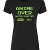 Women's - Instant Message - Anime Over Yes No Fitted Graphic T-Shirt - 2 of 4