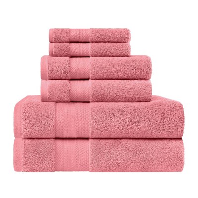 Luxury Cotton Heavyweight Solid Plush Towel Set by Blue Nile Mills