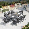 PURPLE LEAF Outdoor Dining Set All-Weather PE Rattan Outdoor Patio Furniture Set with All Aluminum Frame Table and Chairs Set - 2 of 4