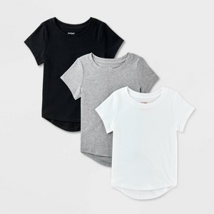 Toddler Girls' 3pk Short Sleeve T-Shirt - Cat & Jack™ - 1 of 3