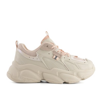 Женские кроссовки Andrea Women’s Chunky Fashion Sneakers with Platform Sole 90063 Beige 9 — фото 2