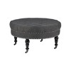 Isabelle Round Tufted Ottoman - Linon - 2 of 4