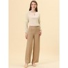 INSPIRE CHIC Women's Chiffon Semi Sheer Keyhole Neck Elegant Work Blouse - 2 of 4