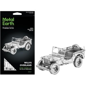 Model Kit Willys Overland Jeep (Challenging Difficulty) Steel Model by Metal Earth - 1 of 4