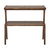 MAYEERTY Solid Wood End Table, 2-Tier Sofa Side Table with Storage Shelf - 4 of 4